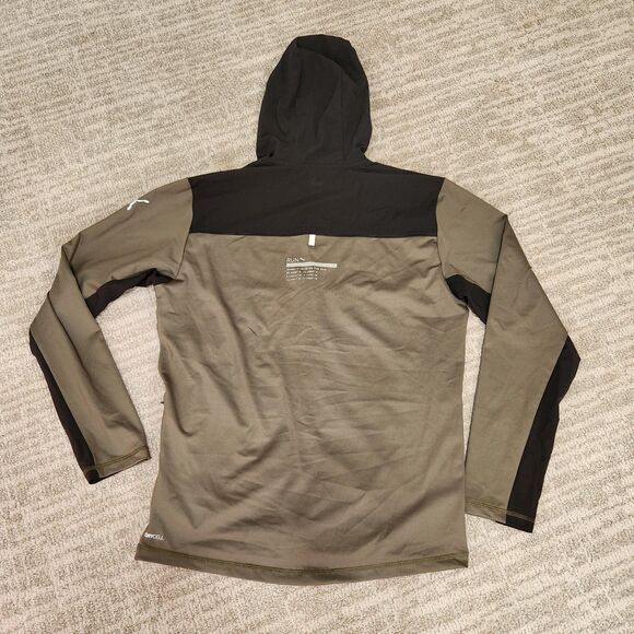 PUMA x HYROX men's Coldadapt running jacket windbreaker olive green black size S - Picture 12 of 12